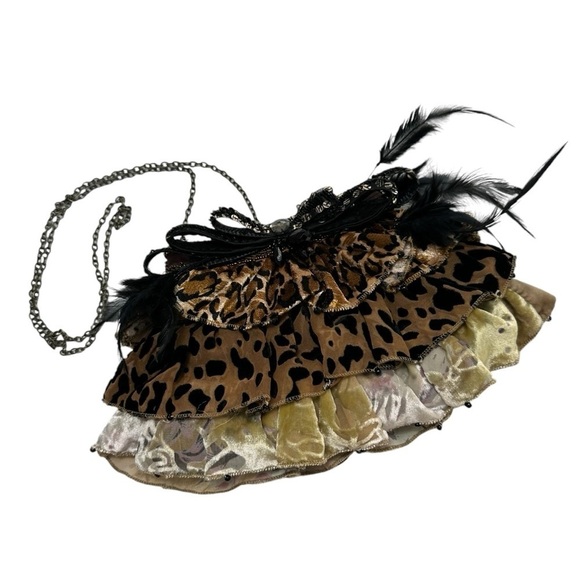 Mary Frances RARE Animal Print Pounce Motif Designer Handbag - Picture 1 of 9